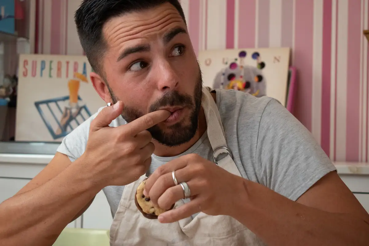 Alan, from the Gisela team, enjoying one of our kukis